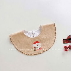 Yếm tròn họa tiết giáng sinh