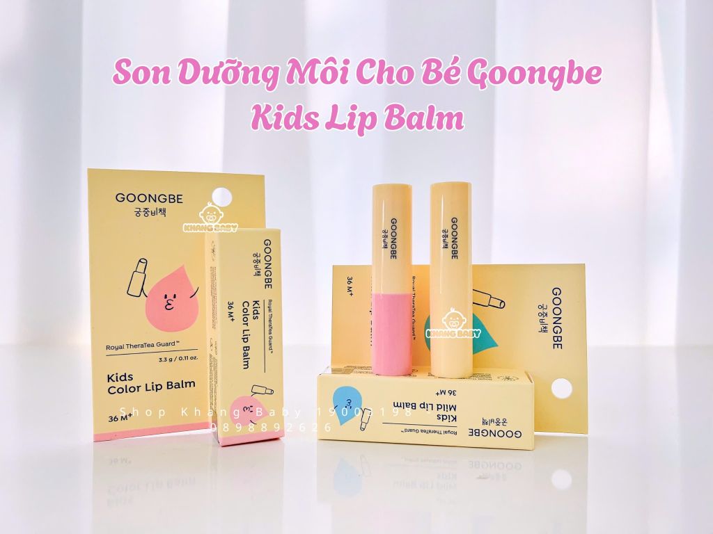 Son Dưỡng Môi Cho Bé Goongbe Kids Lip Balm 3y+