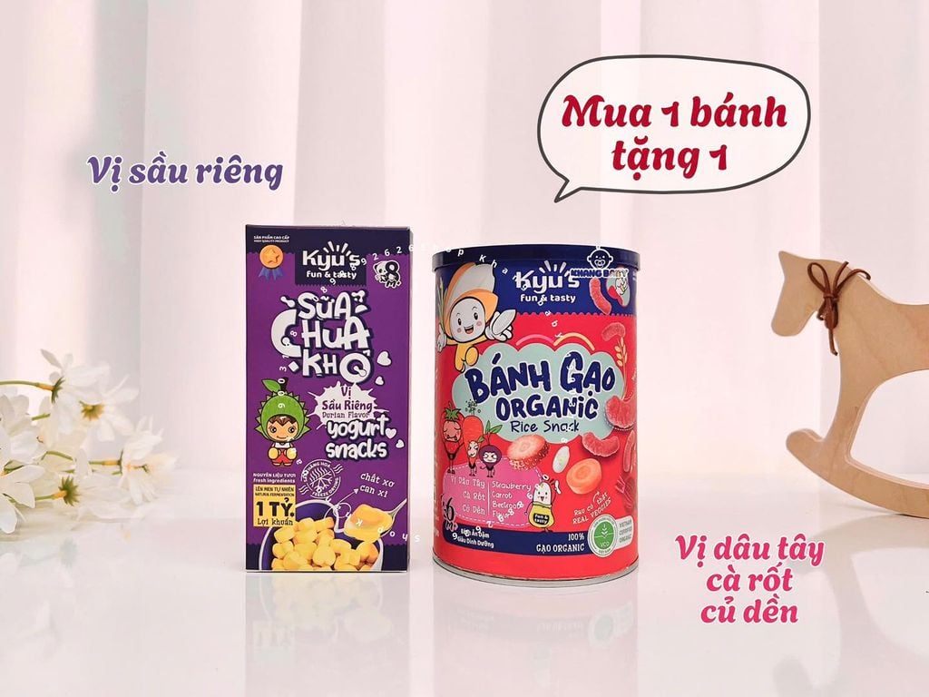 Bánh gạo organic Kyus 30g vị cá hồi