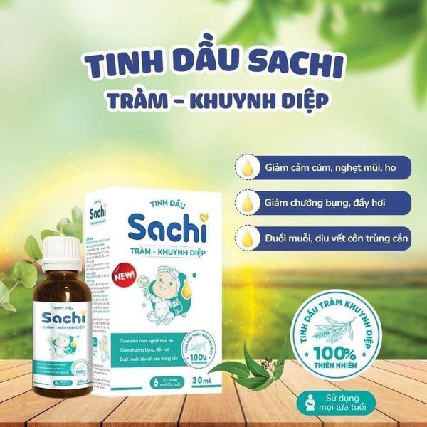 Tinh dầu tràm + khuynh diệp Sachi 30ml