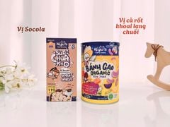 Bánh gạo ăn dặm Organic Kyu's (Dạng lon)