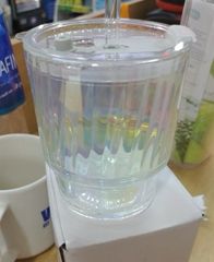 Ly cầu vồng ống hút thuỷ tinh Vinamilk