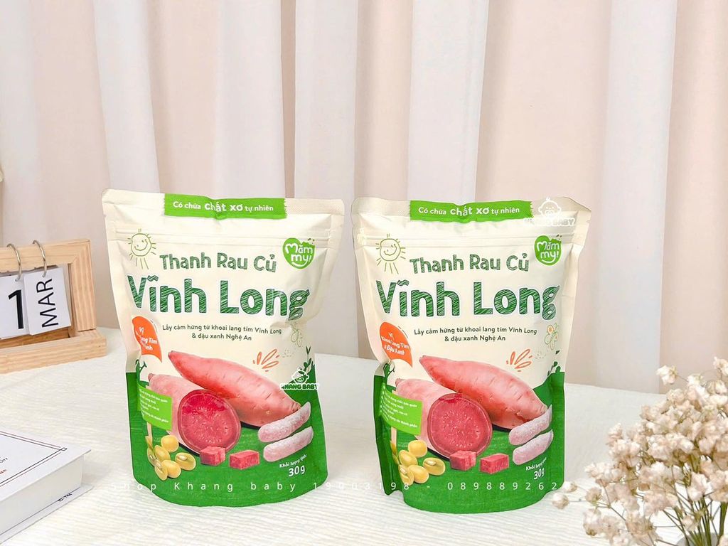 Bánh ăn dặm dạng Thanh Rau Củ Mămmy 6M+