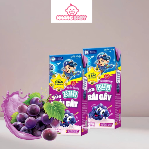 Sữa trái cây KUN vị trái cây dạng hộp