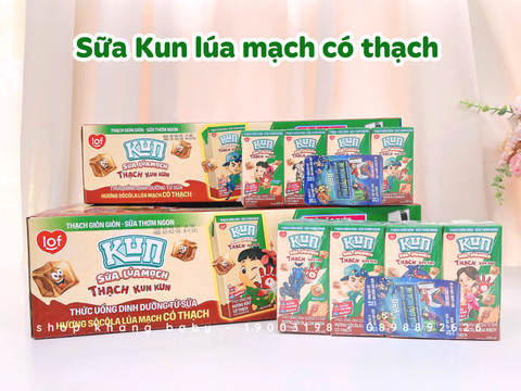 Sữa Kun lúa mạch có thạch