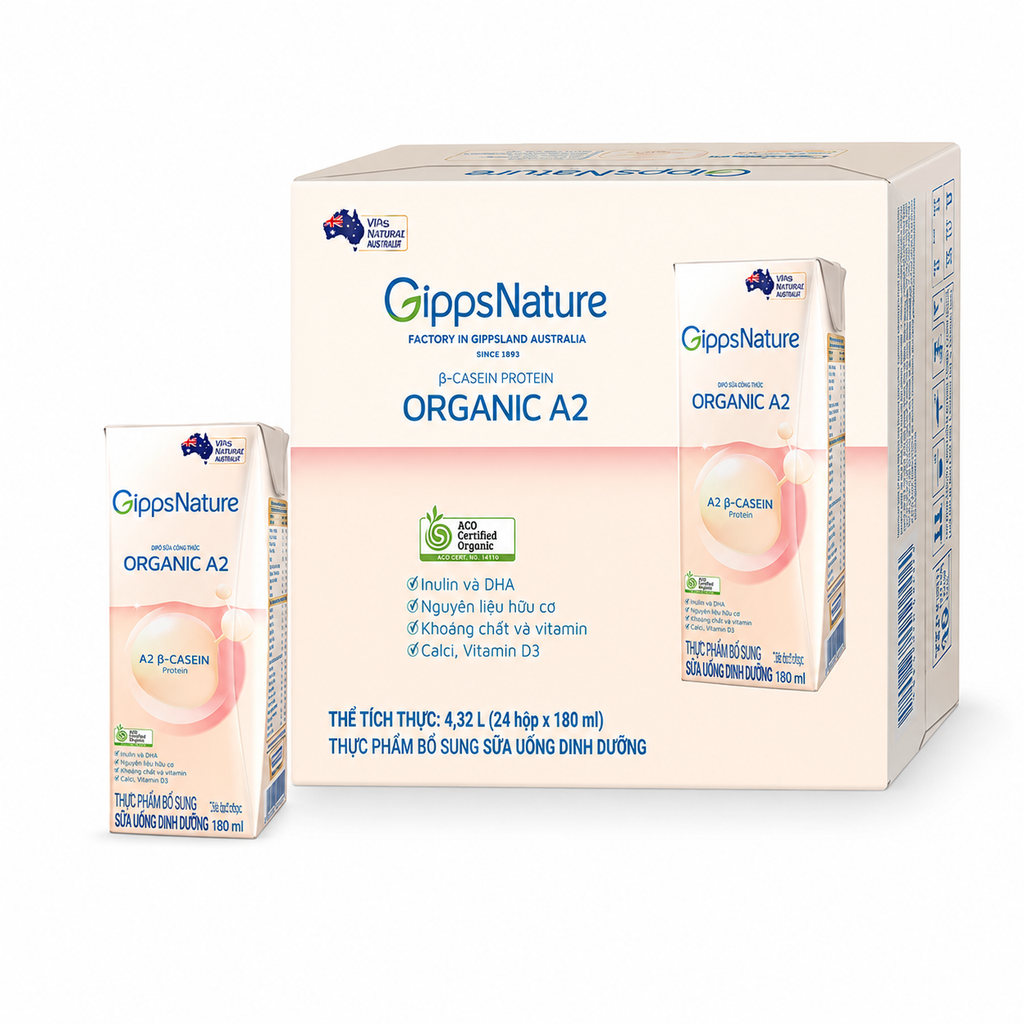 Sữa nước Gippsnature Organic A2