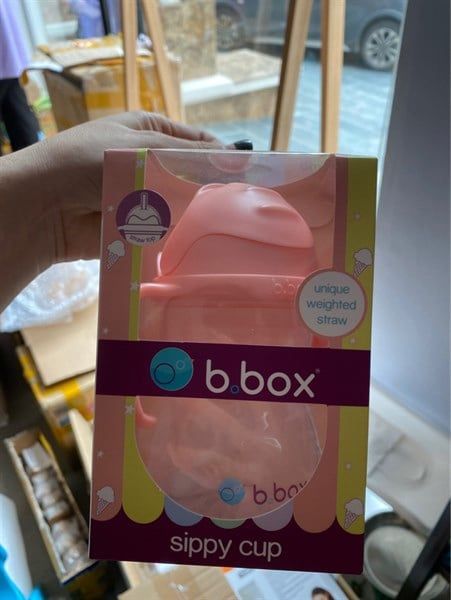 Bình nước 360 độ tập bé uống nước B.Box 240ml - Màu cam pastel