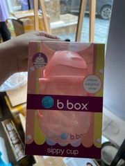 Bình nước 360 độ tập bé uống nước B.Box 240ml - Màu cam pastel