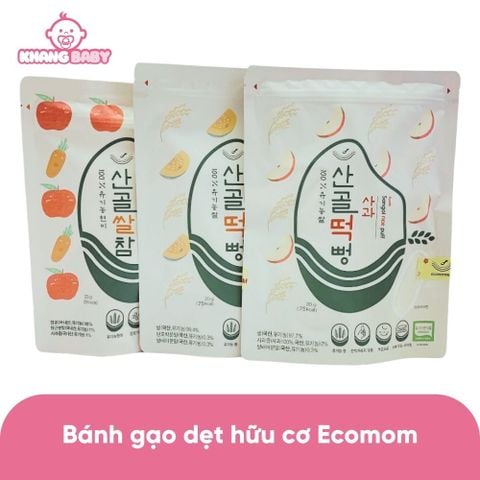 Bánh gạo dẹt hữu cơ Ecomom