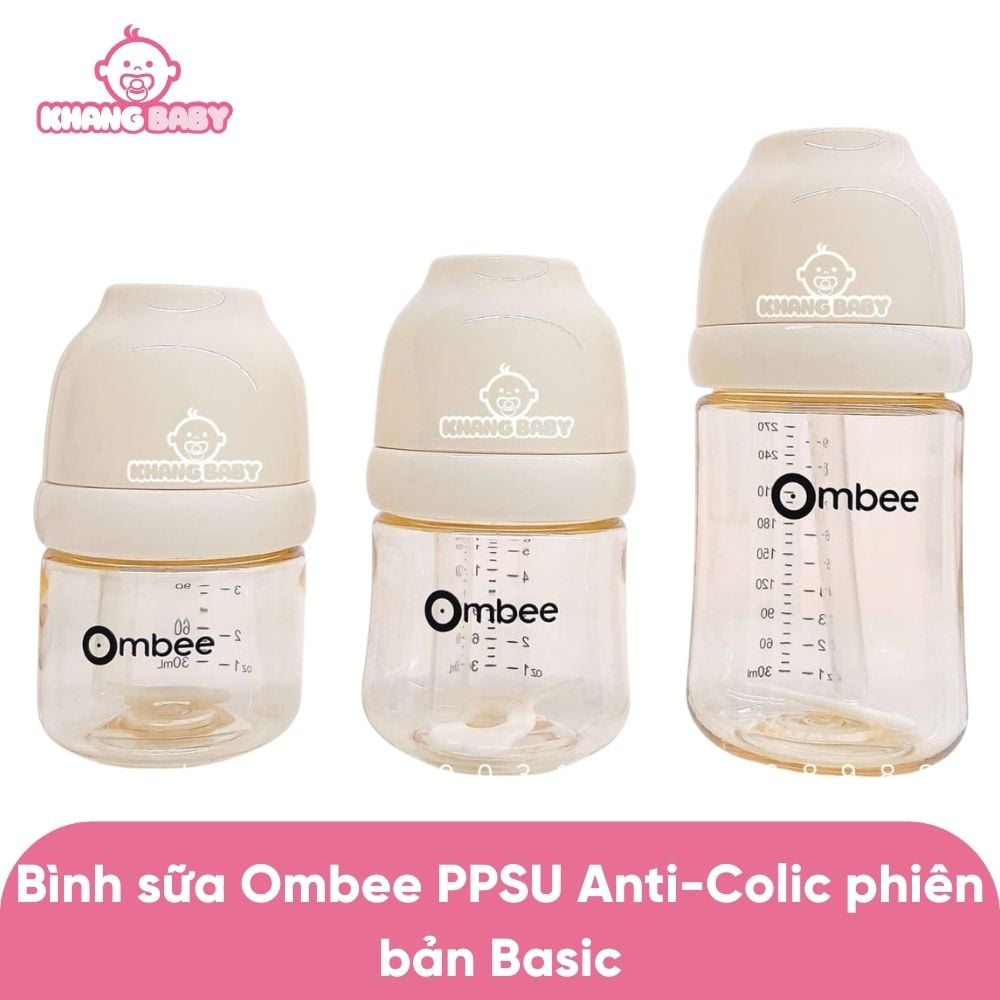 Bình sữa Ombee PPSU Anti-Colic