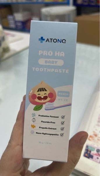 Kem đánh răng lợi khuẩn Pro HA Kids hương đào 50g