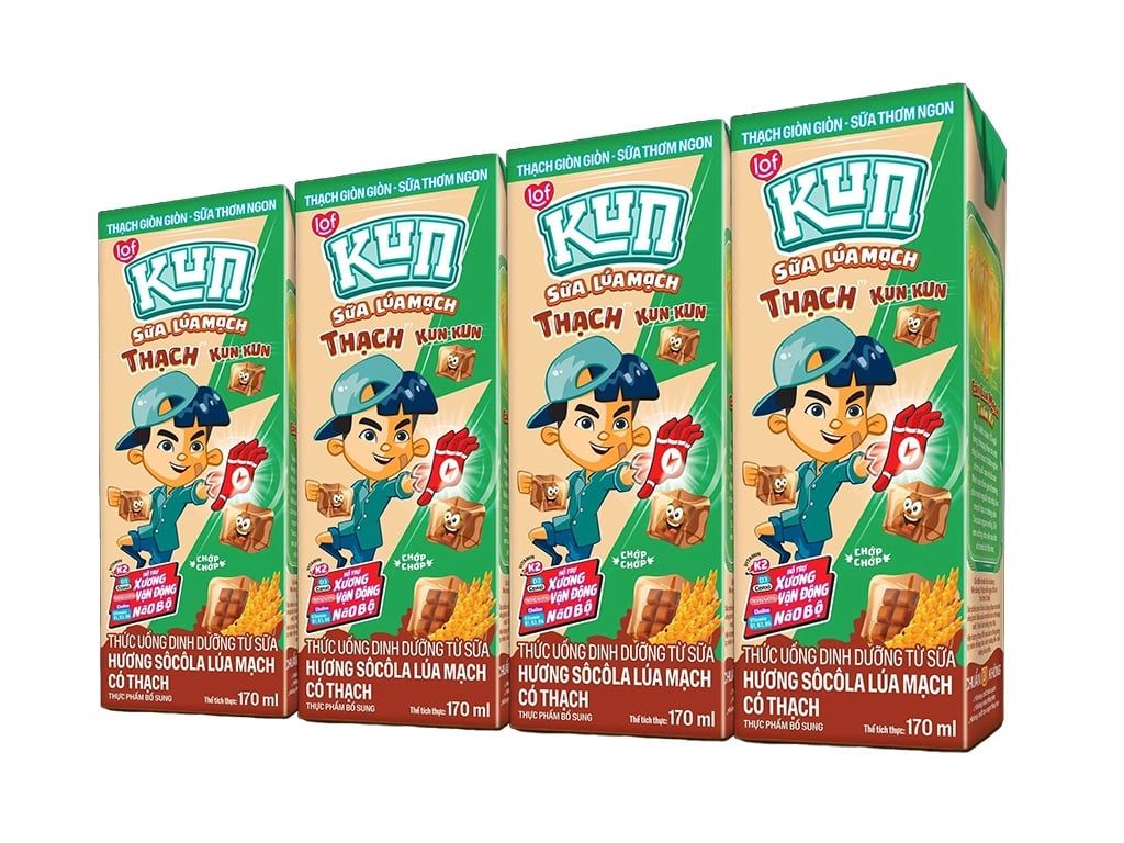 Sữa Kun lúa mạch có thạch