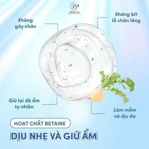 Sữa tắm gội toàn thân Baby Shampoo &Body Wash Củ Cải Đường Bonglab