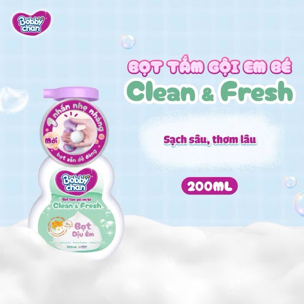 Sữa tắm 2in1 Bobby Chan
