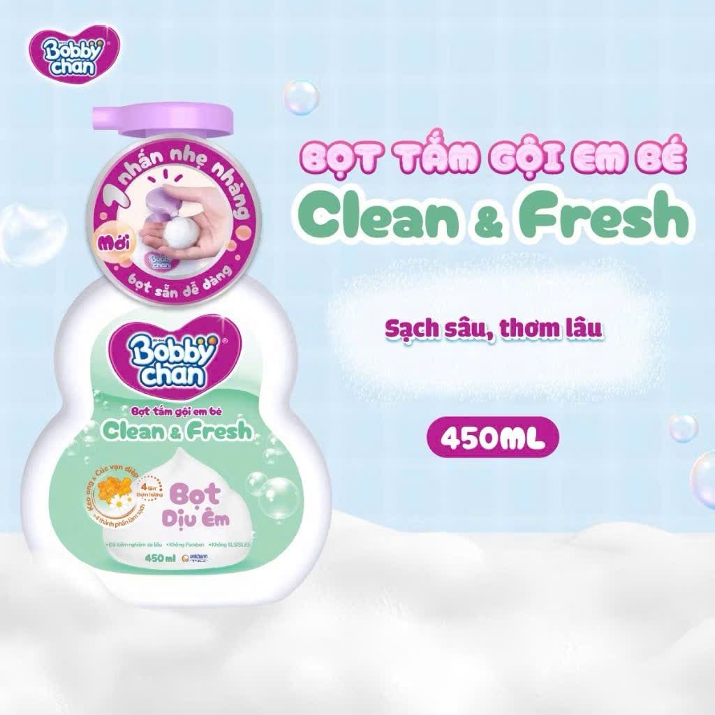 Sữa tắm 2in1 Bobby Chan