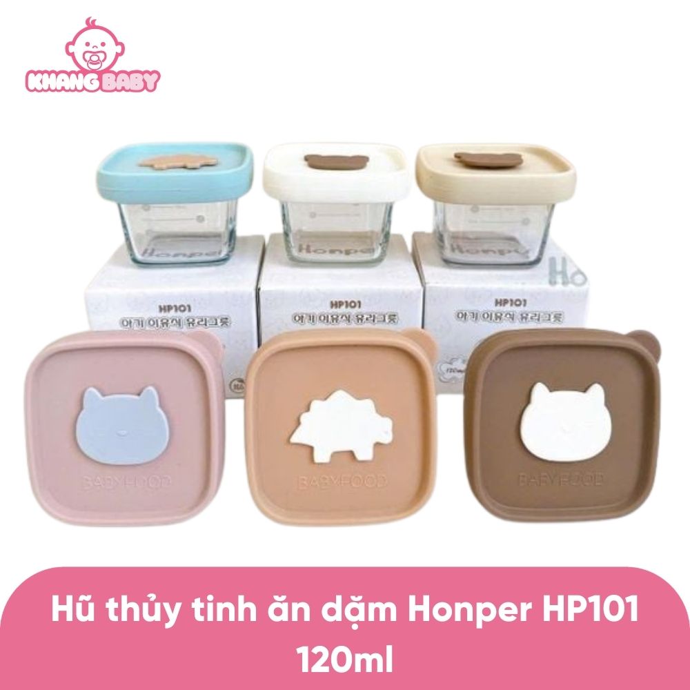Hũ thủy tinh ăn dặm Honper HP101 120ml