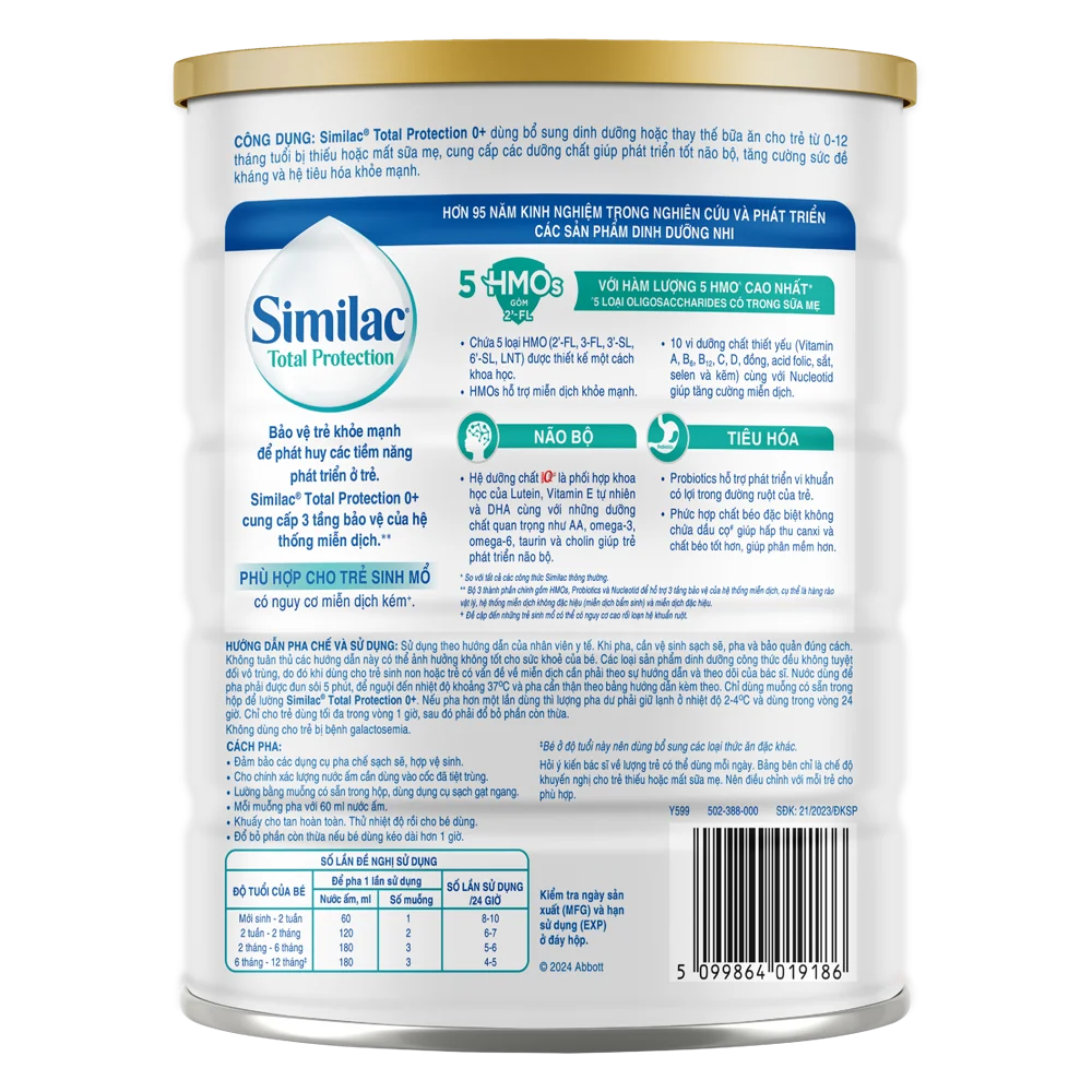 Sữa bột Similac total protection số 1 400g