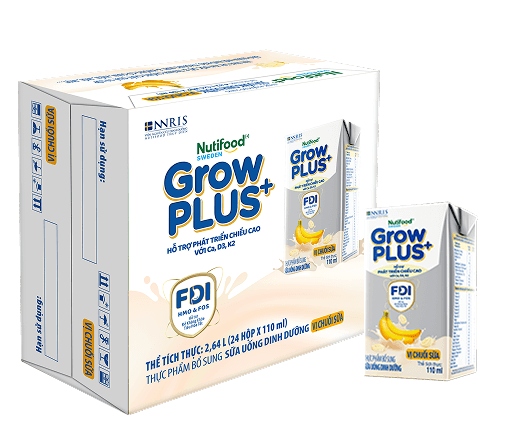Sữa GrowPLUS+ Dinh dưỡng tăng chiều cao VỊ CHUỐI SỮA