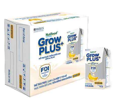 Sữa GrowPLUS+ Dinh dưỡng tăng chiều cao VỊ CHUỐI SỮA