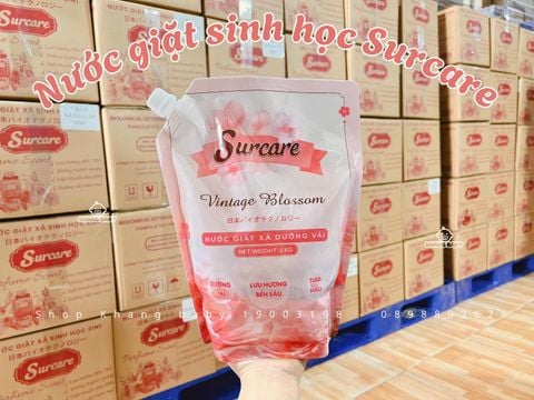 Nước giặt Surcare thùng 6 gói 2L