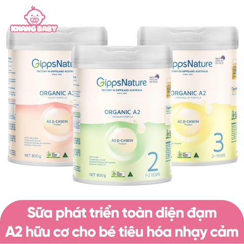 Sữa công thức hữu cơ cao cấp Gipps Nature Organic A2
