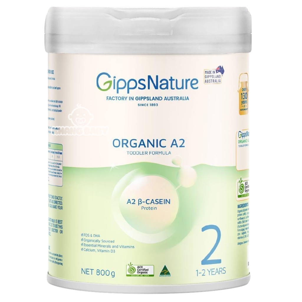 Sữa công thức hữu cơ cao cấp Gipps Nature Organic A2