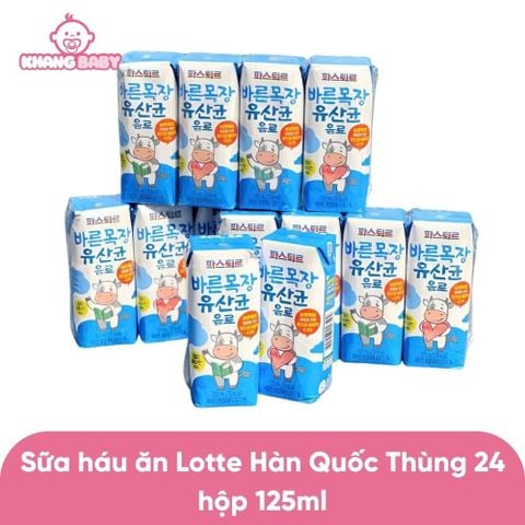 Sữa háu ăn Lotte Hàn Quốc Thùng 24 hộp 125ml