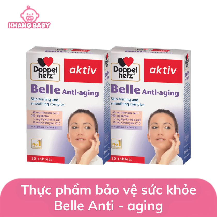 Viên Uống chống lão hóa làm đẹp da Belle Anti-aging Doppelherz Aktiv của Đức