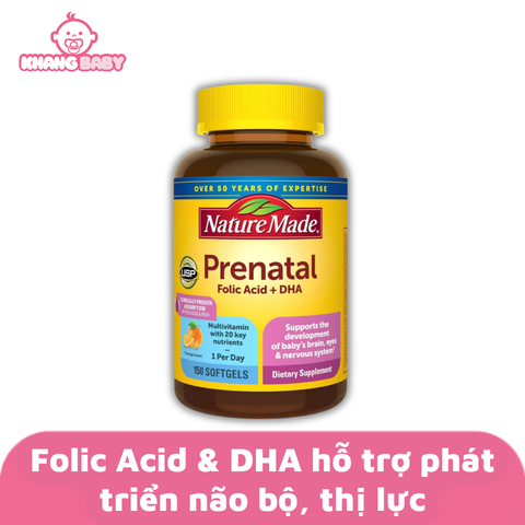 Vitamin tổng hợp Prenatal bầu Mỹ 150v