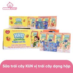Sữa trái cây KUN vị trái cây dạng hộp
