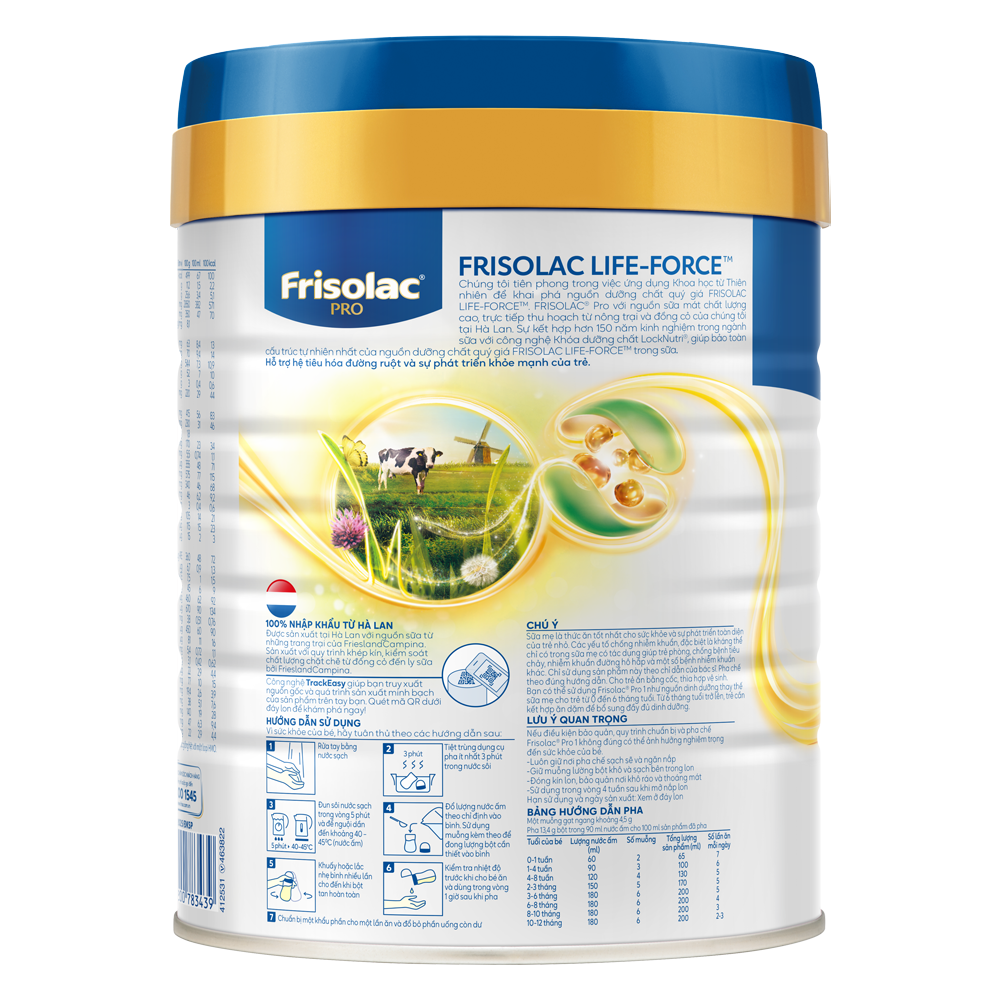 Sữa Frisolac Gold PRO 800g mẫu mới