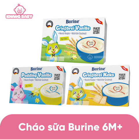 Cháo sữa ăn dặm Burine