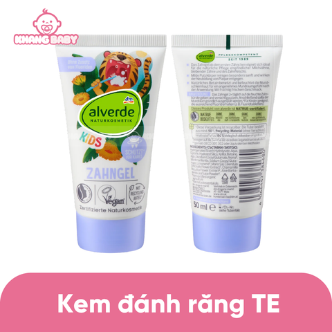 Kem đánh răng cho bé Alverde Đức
