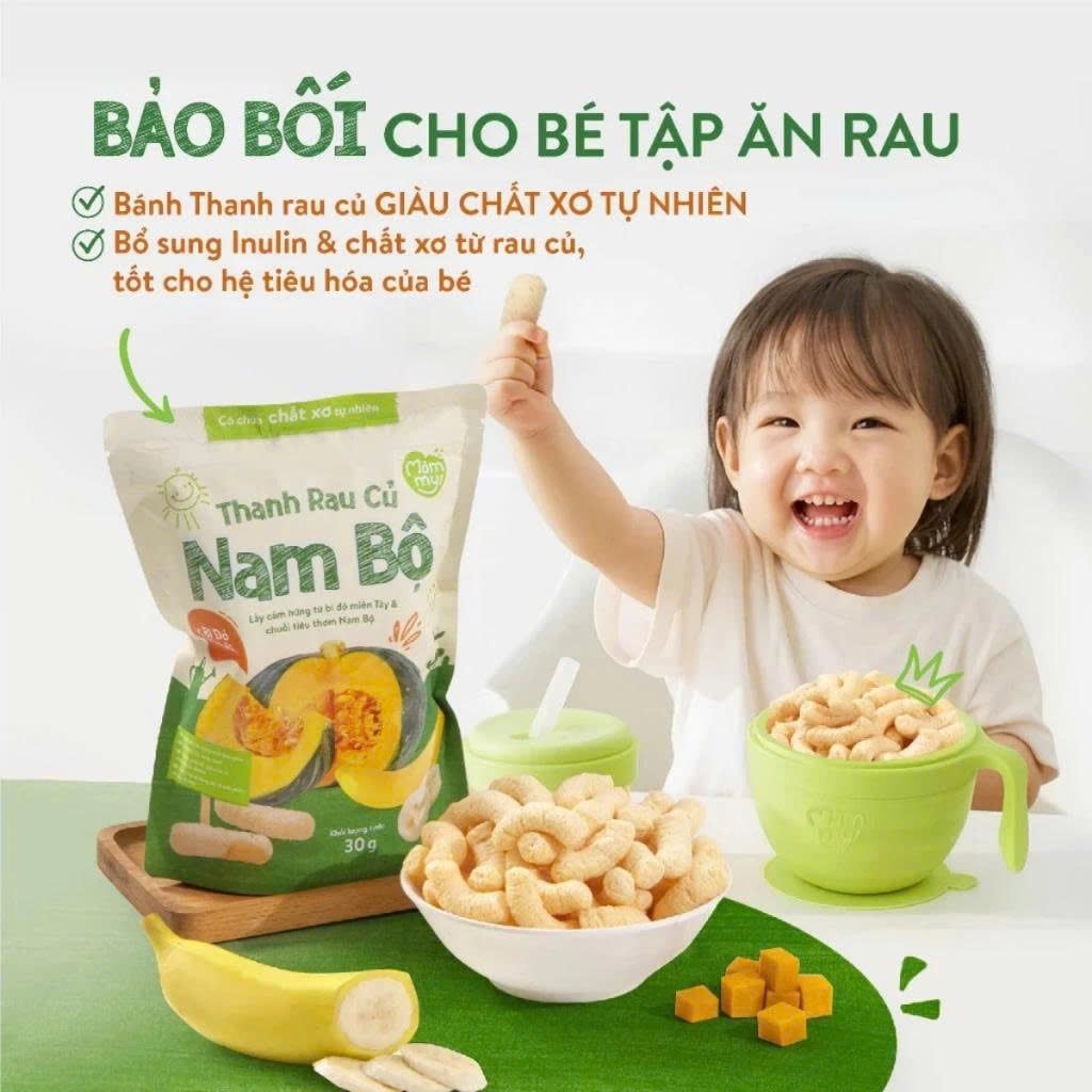 Bánh ăn dặm dạng Thanh Rau Củ Mămmy 6M+