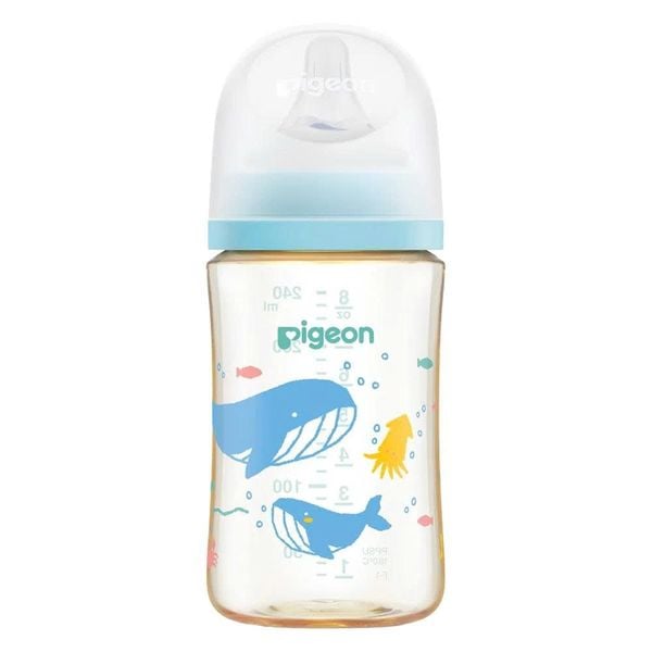 Bình sữa Pigeon Softouch họa tiết đại dương