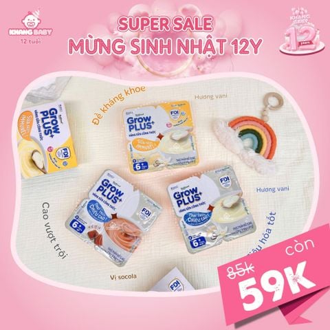 Váng sữa Nutifood GrowPLUS 6M+
