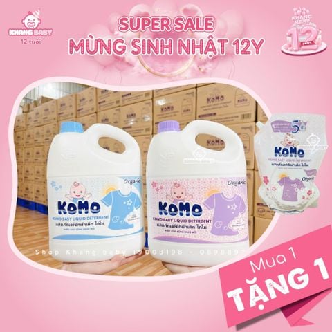 Nước giặt sinh học KOMO can 3L