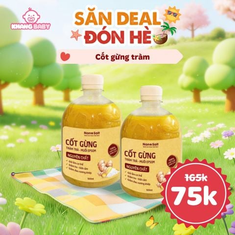 Nước cốt gừng tràm khuynh diệp (tặng Thanh lăn tràm)