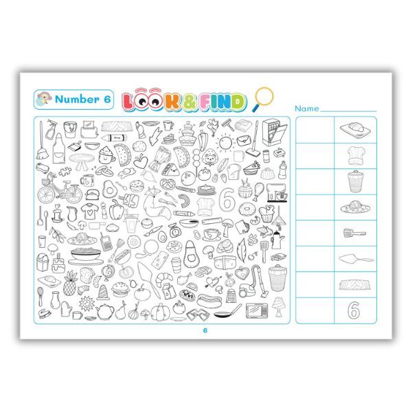 Sách Look and Find Cho Bé – SHAPE/NUMBER Và SHAPE/ COLOR Tìm Hình và Tô Màu Thông Minh Phát Triển IQ EQ  - Bộ 2 Cuốn – ABBOOKS