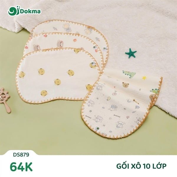 Gối xô sơ sinh Dokma DS879