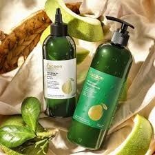 Combo dầu gội và tinh chất bưởi Cocoon (Chai 500Ml Và Chai 140Ml)