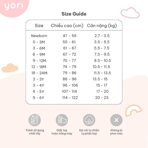 Bộ dài tay họa tiết Yori