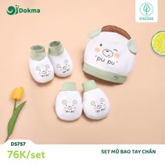 Set mũ bao tay chân Dokma DS757