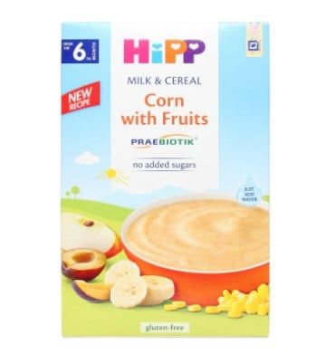 Bột dinh dưỡng HiPP - Bắp, sữa và hoa quả 250g (Trên 6 tháng)