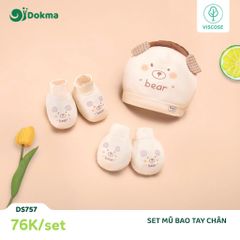 Set mũ bao tay chân Dokma DS757