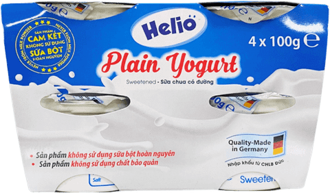 Sữa chua Helio có đường