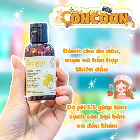 Gel bí đao rửa mặt bí đao Cocoon mini size