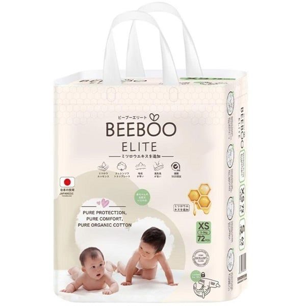 Bỉm Beeboo Elite dán XS72 (3-5kg)