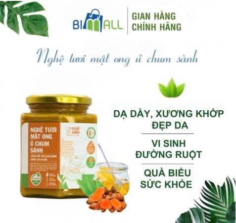 Nghệ tươi mật ong ủ chum sành