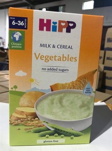 Bột ăn dặm Hipp sữa ngũ cốc và rau củ